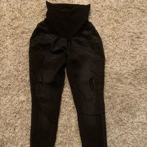 **Maternity** Jessica Simpson with belly band